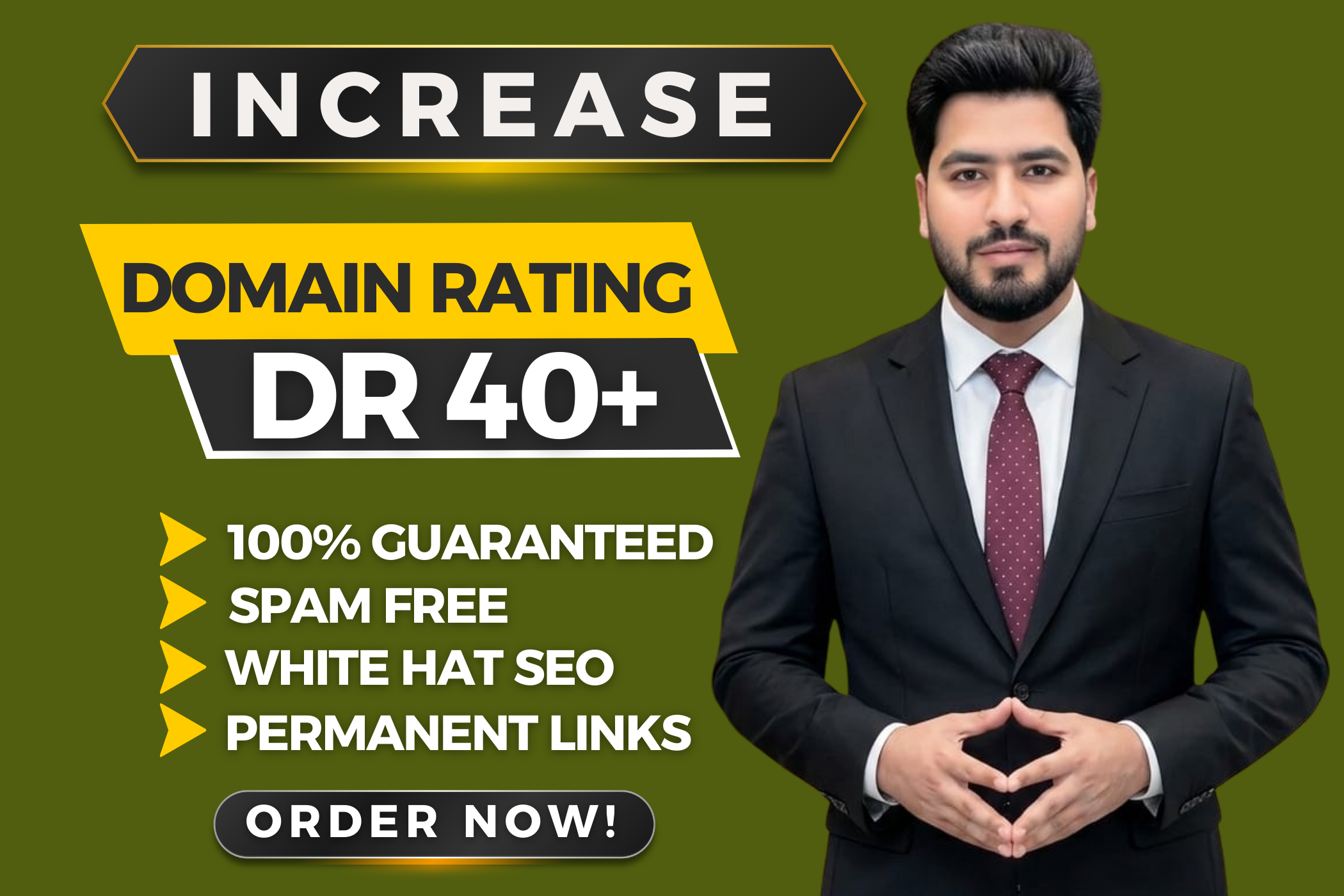 I will increase ahrefs domain rating DR 40+