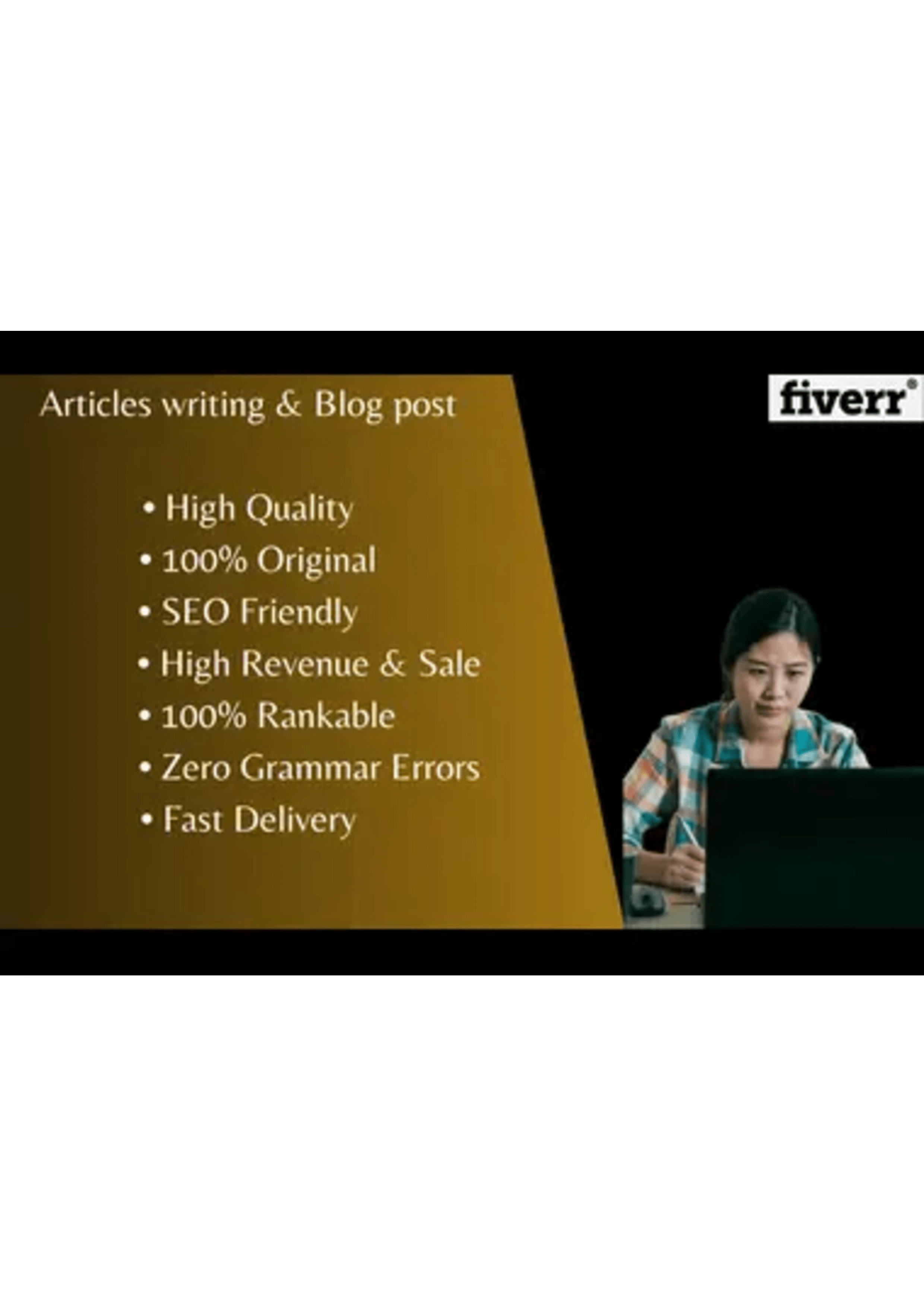 SEO blog posts and articles as your content writer