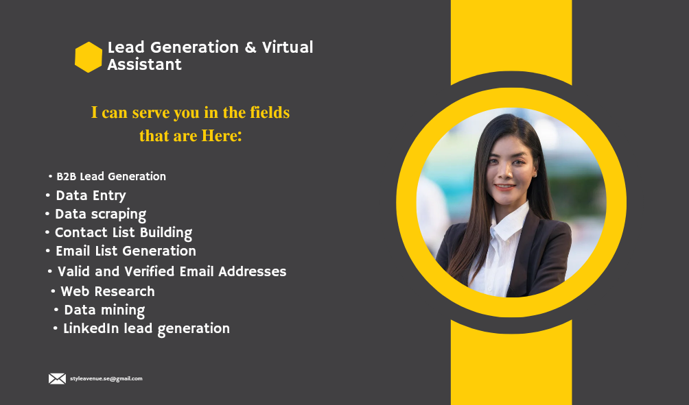 I will do targeted b2b lead generation, linkedin research and email list building