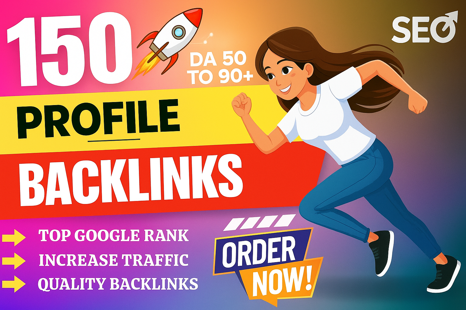 Powerful SEO 150 High Quality Profile Backlinks on DA...