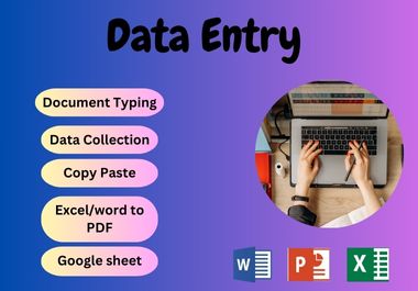Virtual Assistant for fast Data entry, Copy & paste, Document typing in any form