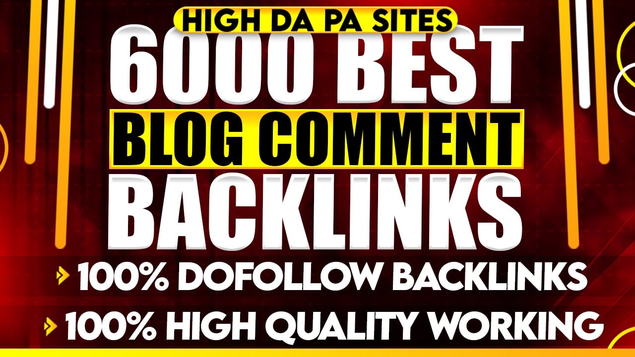 Boost your website with 6000 manual Blog Comments Backlinks Buy 2 get 1 free