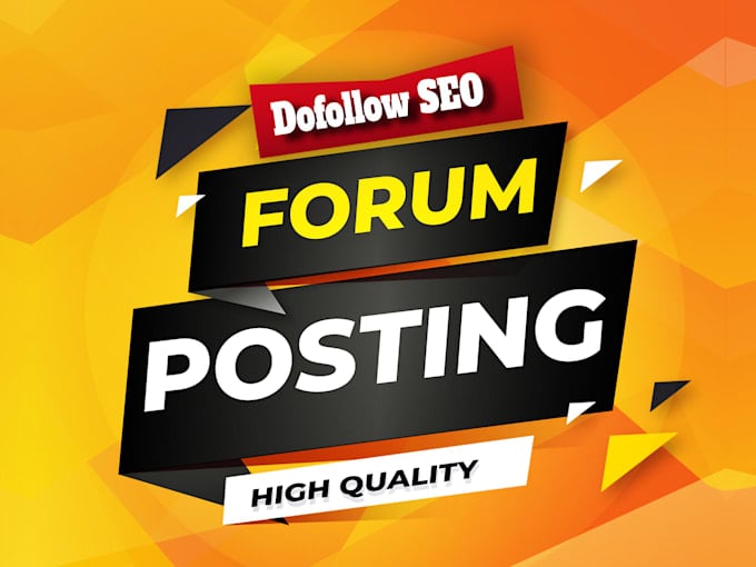 I will create 100 Forum Posting on High Buy 2 get 1 f...