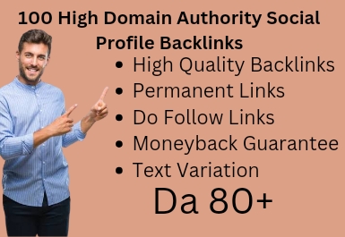 I Will Provide 100 Social Do Follow Profile Backlinks 