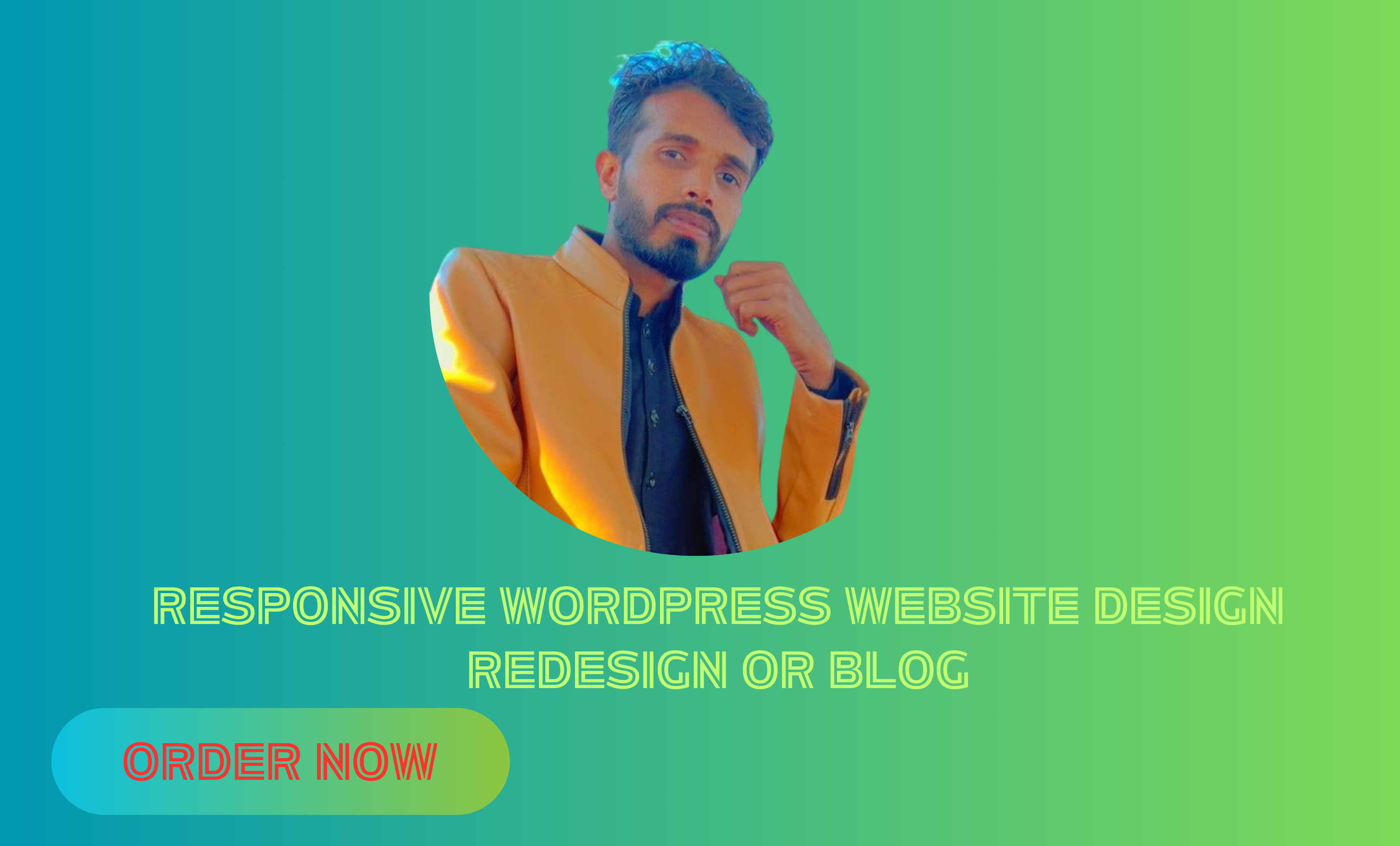 I will build responsive WordPress website design, red...