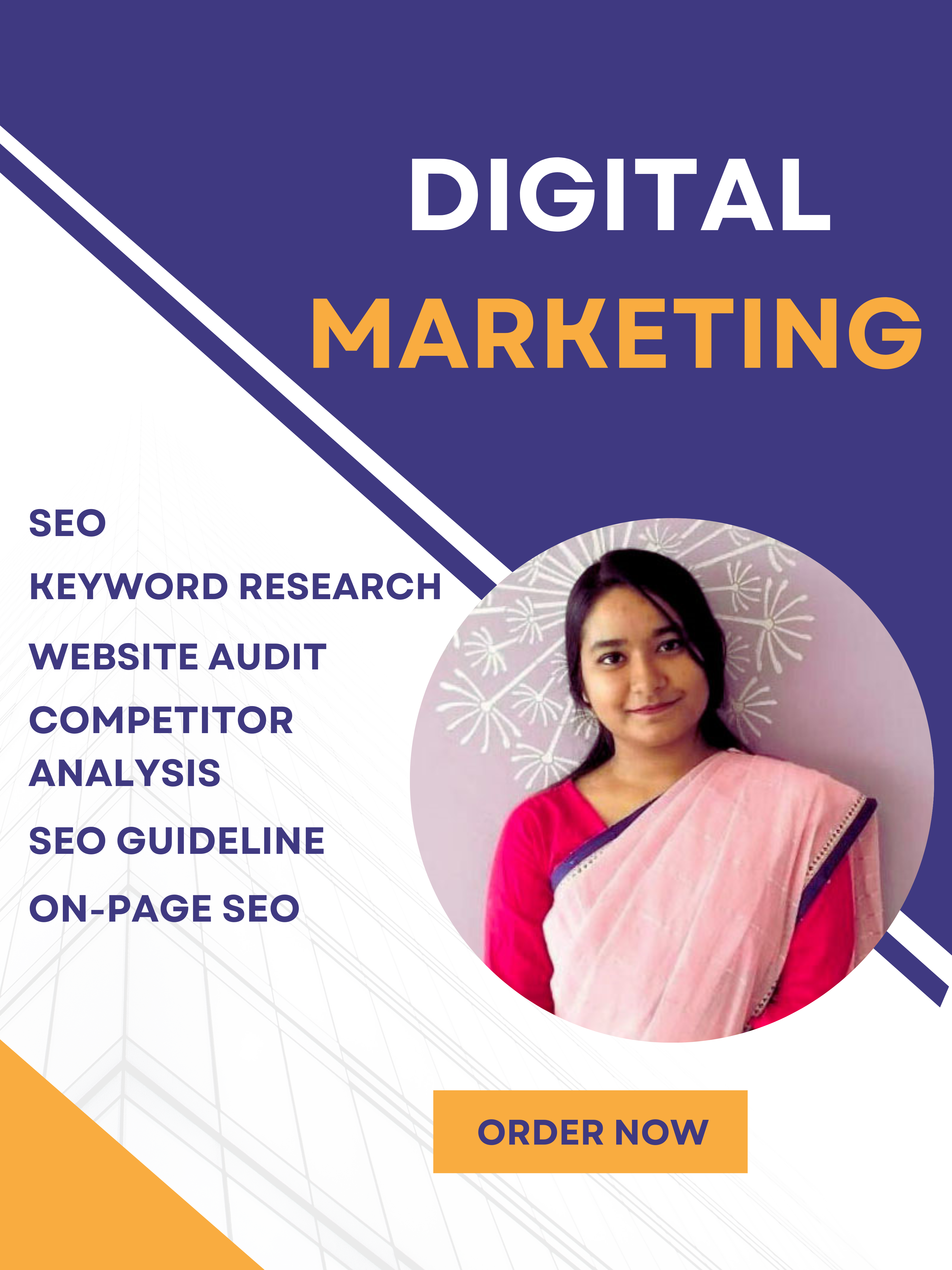 I'll do Keyword Research, SEO, Website Audit, SEO Guideline, On-Page SEO, Competitor Analysis