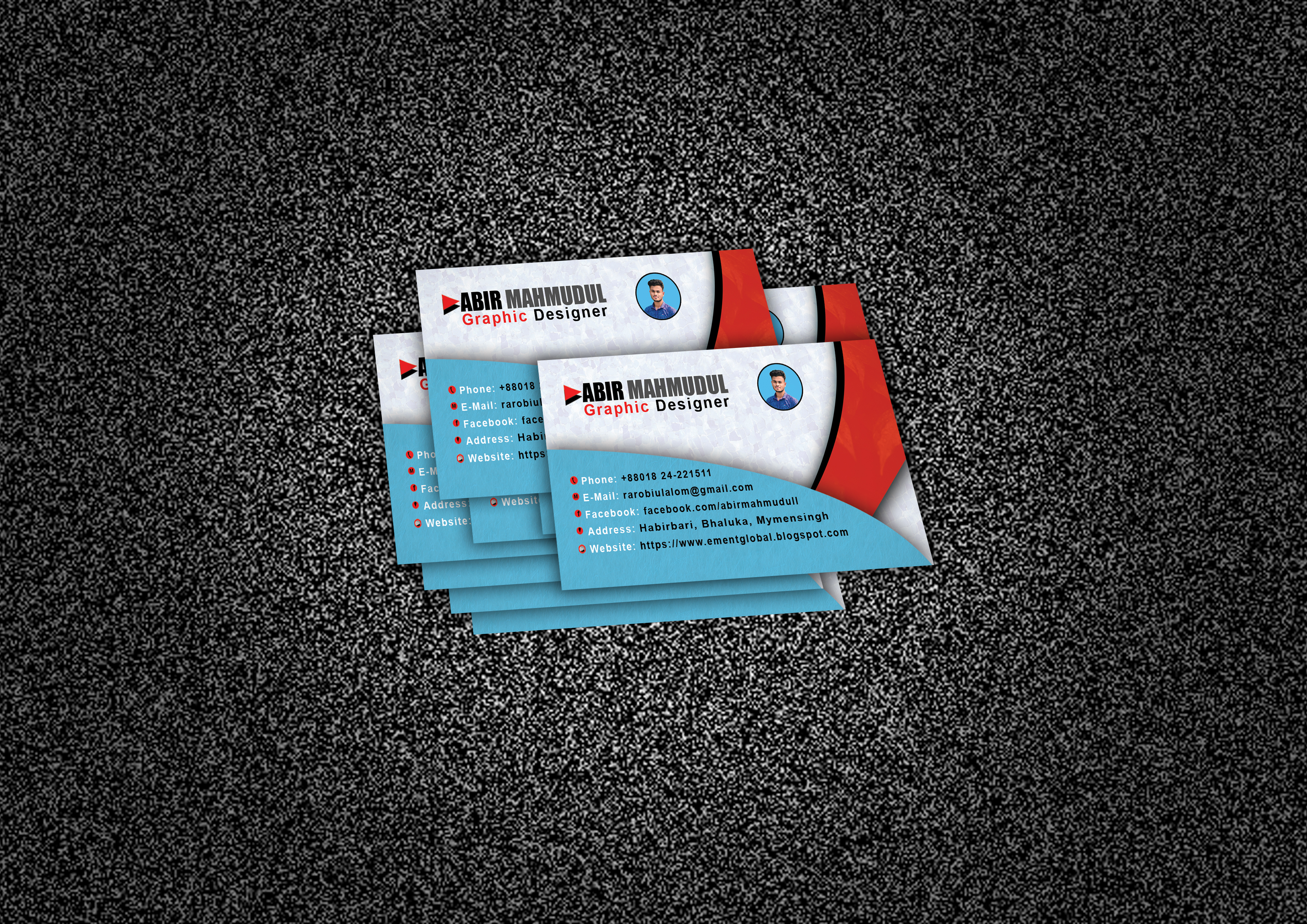 I will creative visiting card & mockups & log...