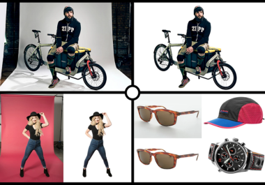 Professionally bulk background removed from image, w...