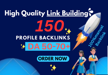 I will do 150 high quality profile backlinks and manual SEO Backlinks