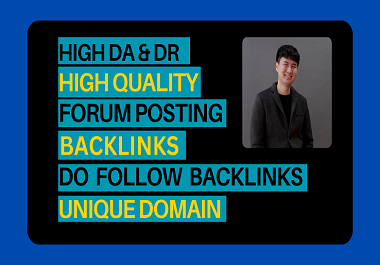 I will do 20 unique forum posting do-follow SEO backl...