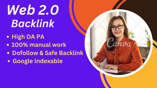 I Will create 250 web2.0 Backlinks High Da Pa Authority.