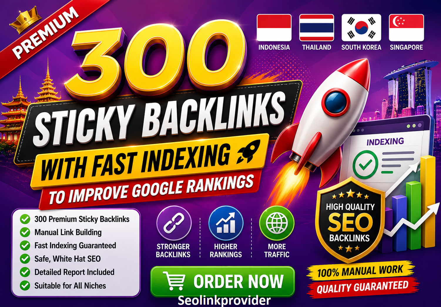 300 Premium Sticky Backlinks with Fast Indexing to Improve Google Rankings