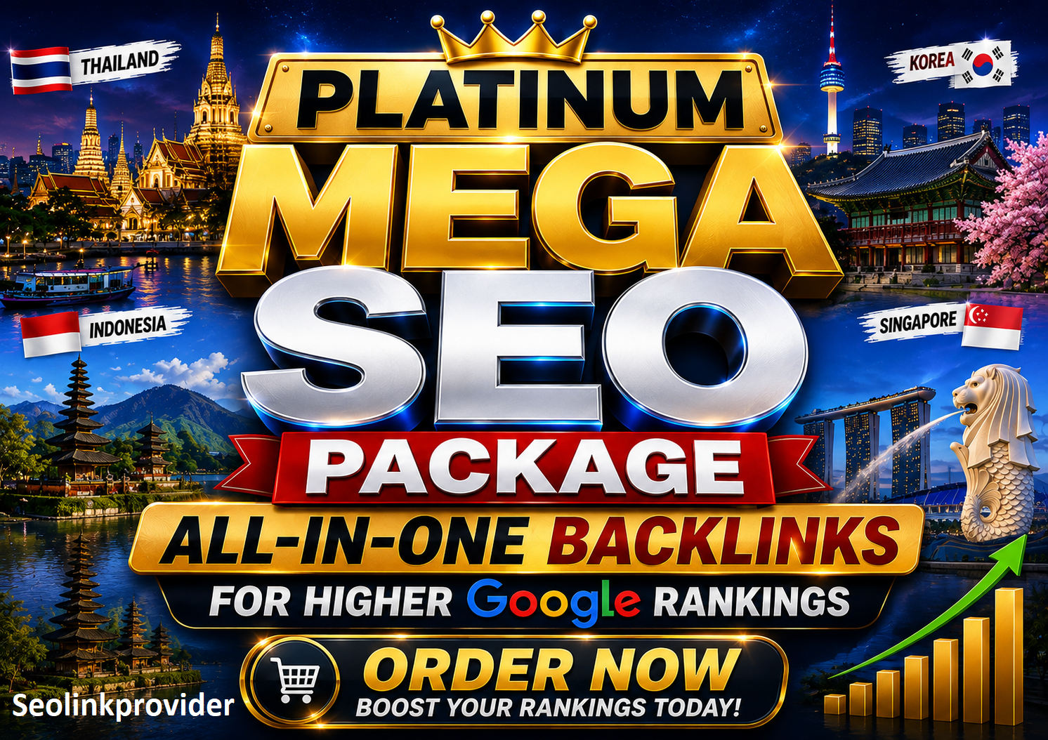 Platinum MEGA SEO Package &ndash; 400 All-in-One Backlinks for Higher Google Rankings