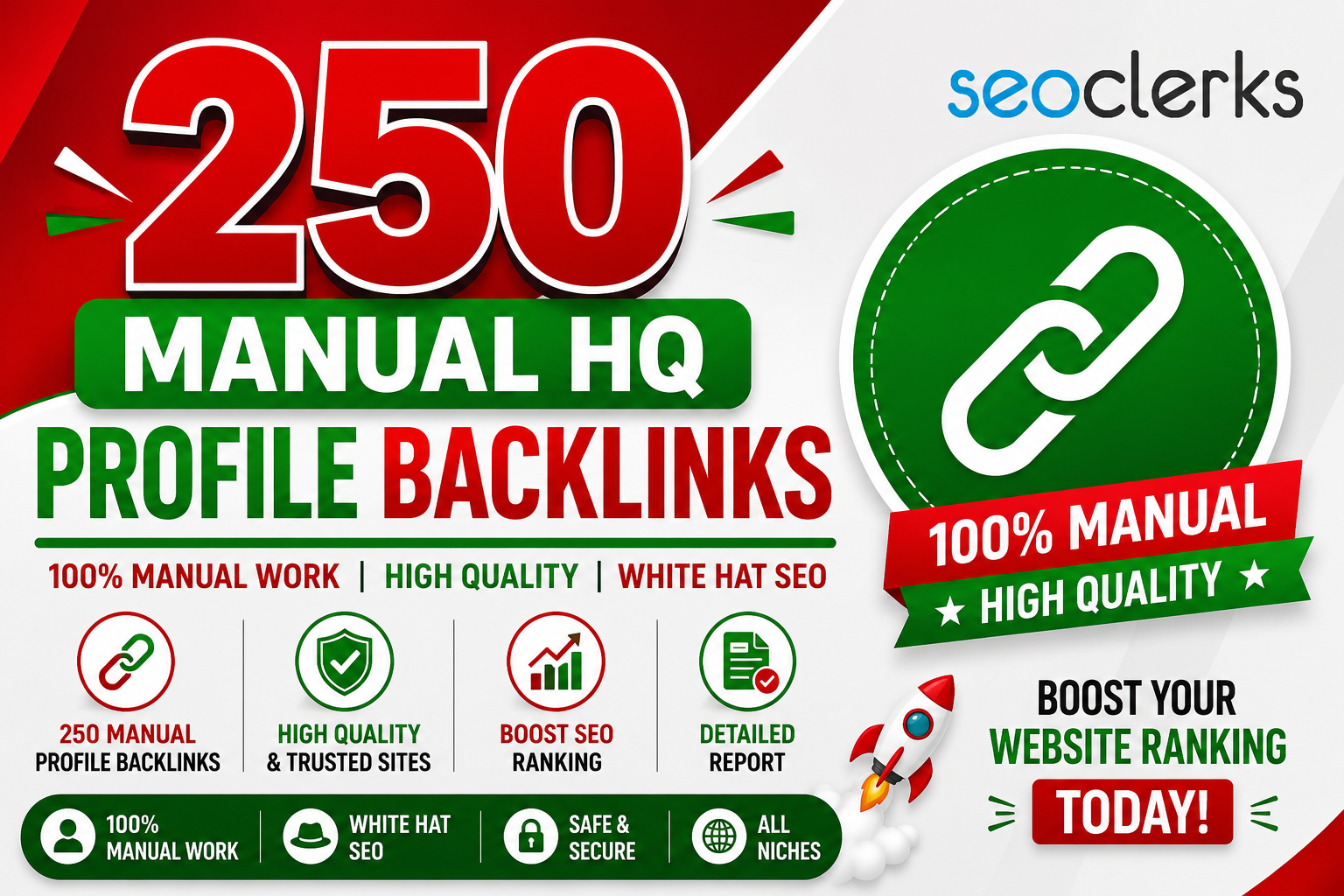 250 Manual HQ Profile Backlinks For Boost Your Website