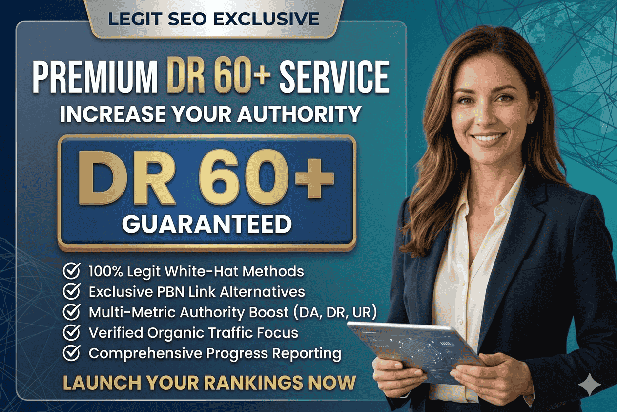 Guarenteed increase domain rating DR 60+ by white hat high authority dofollow seo backlinks