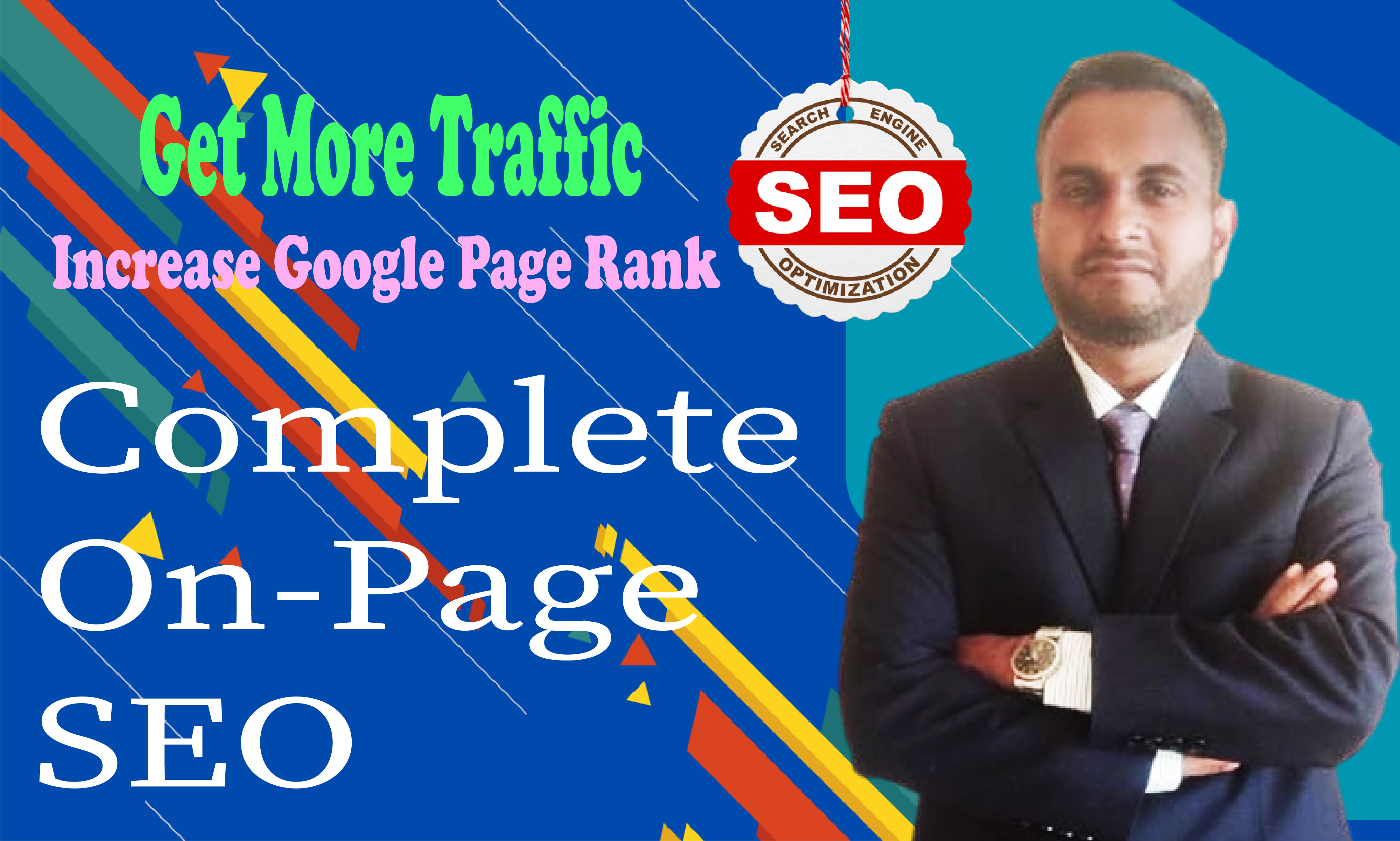 I will complete on page SEO with Rank Math for the We...