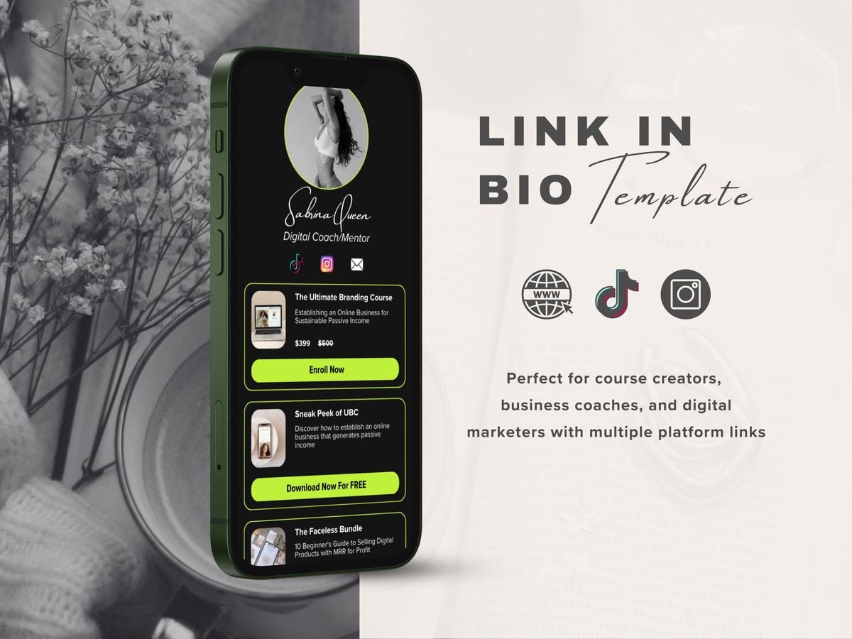 Design and customize Your Biolinks or Landing Page