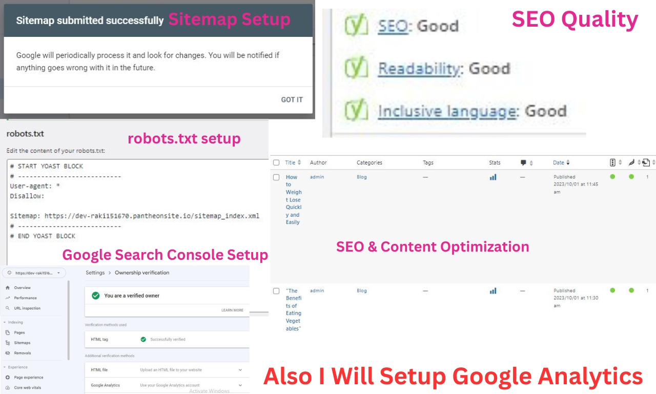 I will provide wordpress on page SEO and optimization services