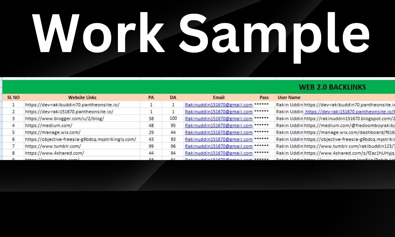 I will build 100 web 2 0 backlinks for rank your website