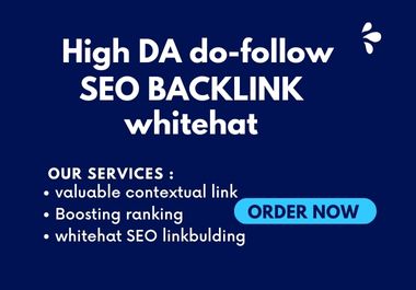 You will get relevant and high da do-follow SEO backl...