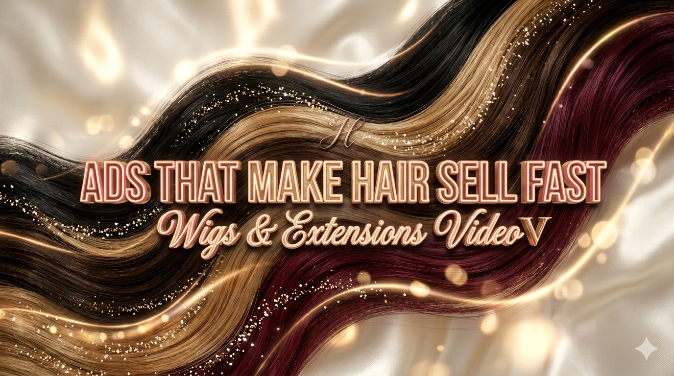 I will create high-converting hair extensions and wigs video ads that boost your sales fast