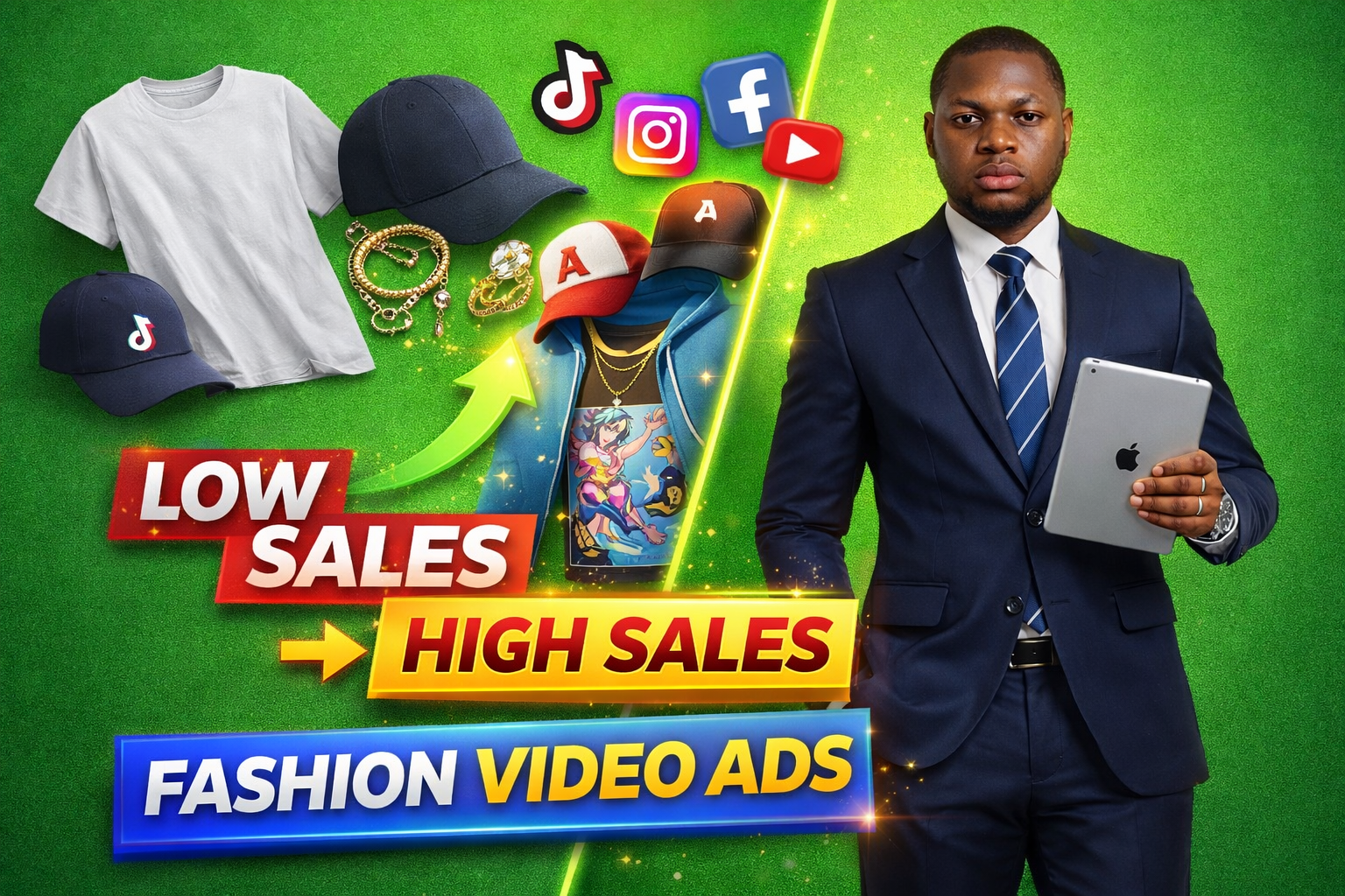 I will create high converting fashion commercials ads with character animation