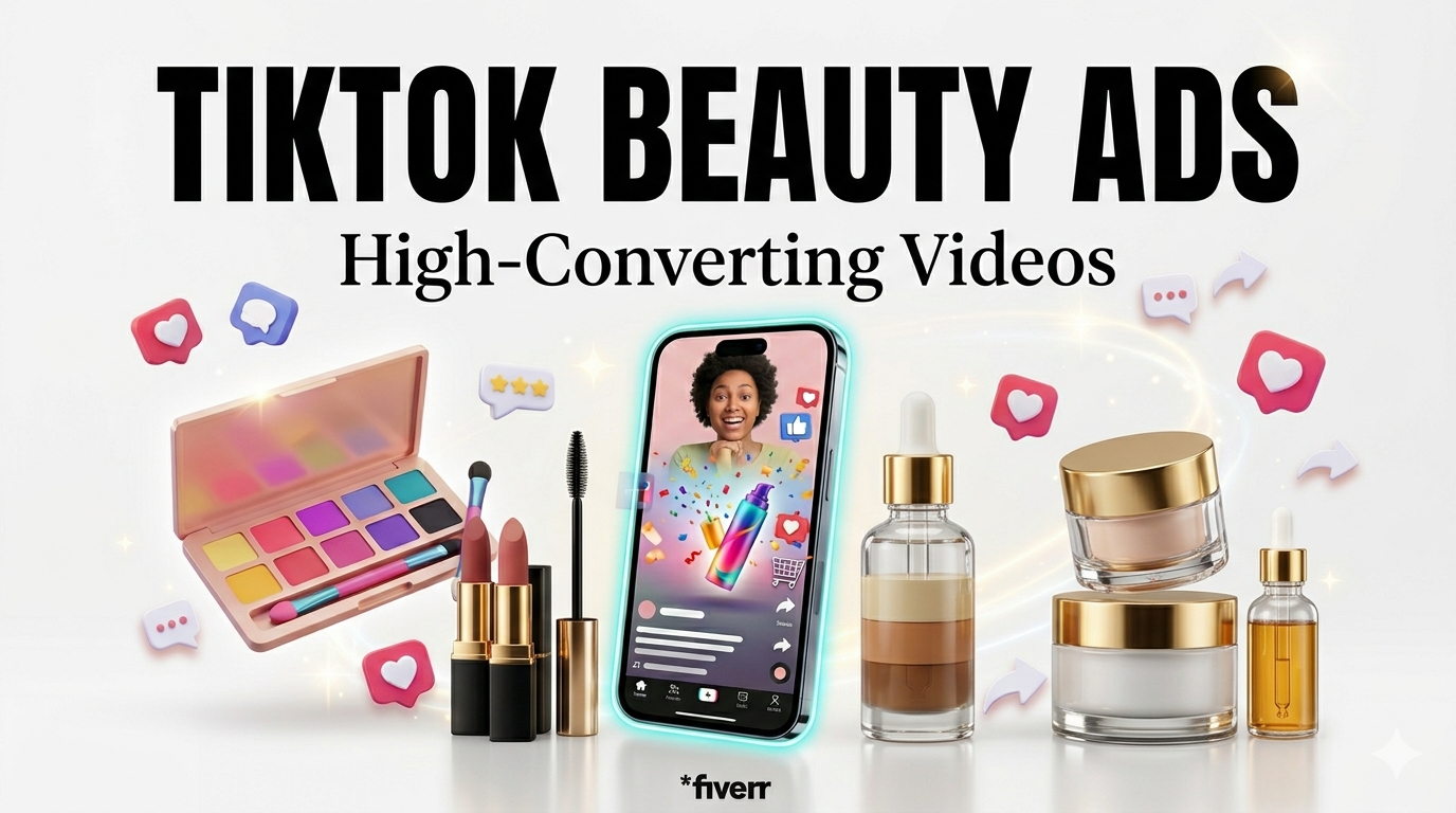 I will create viral TikTok ads for beauty products that boost sales fast