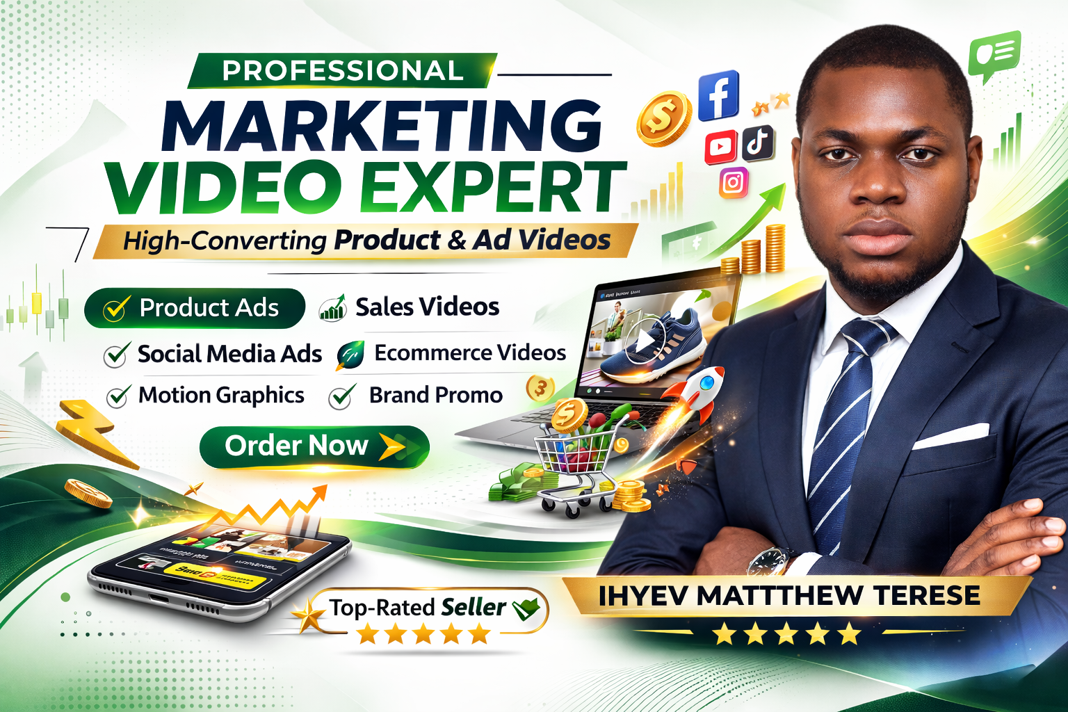 i will Create a High-Converting Product Videos that Sell for your Business
