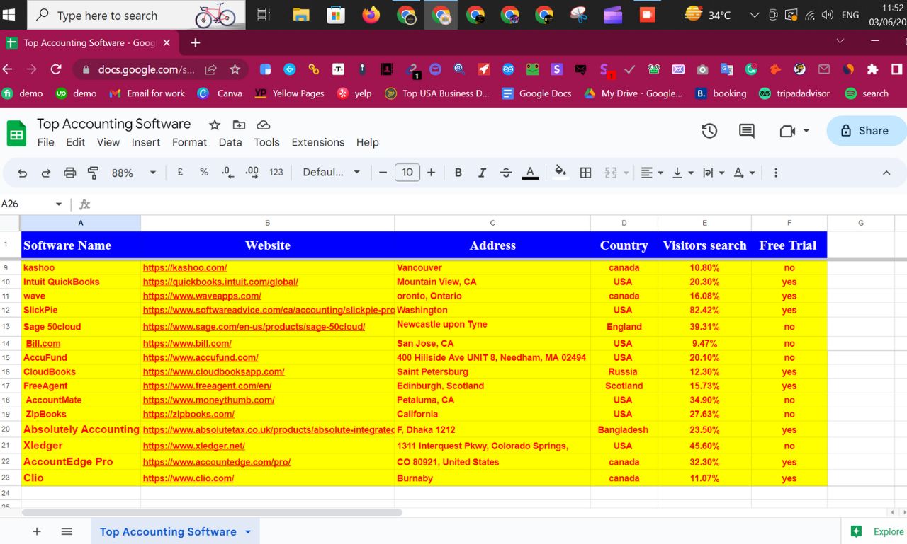 I'll perform data input and online research. 