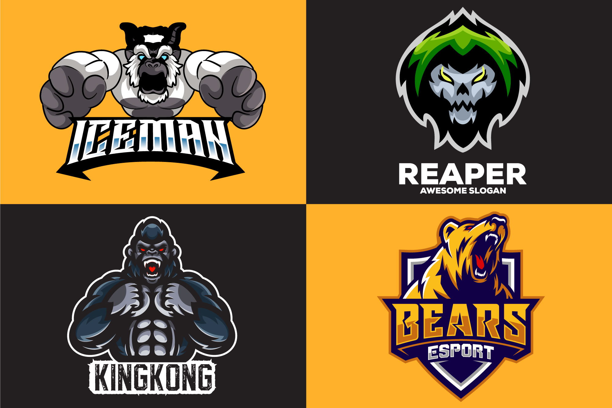 I will do luxury lion gorilla wolf etc logo for you