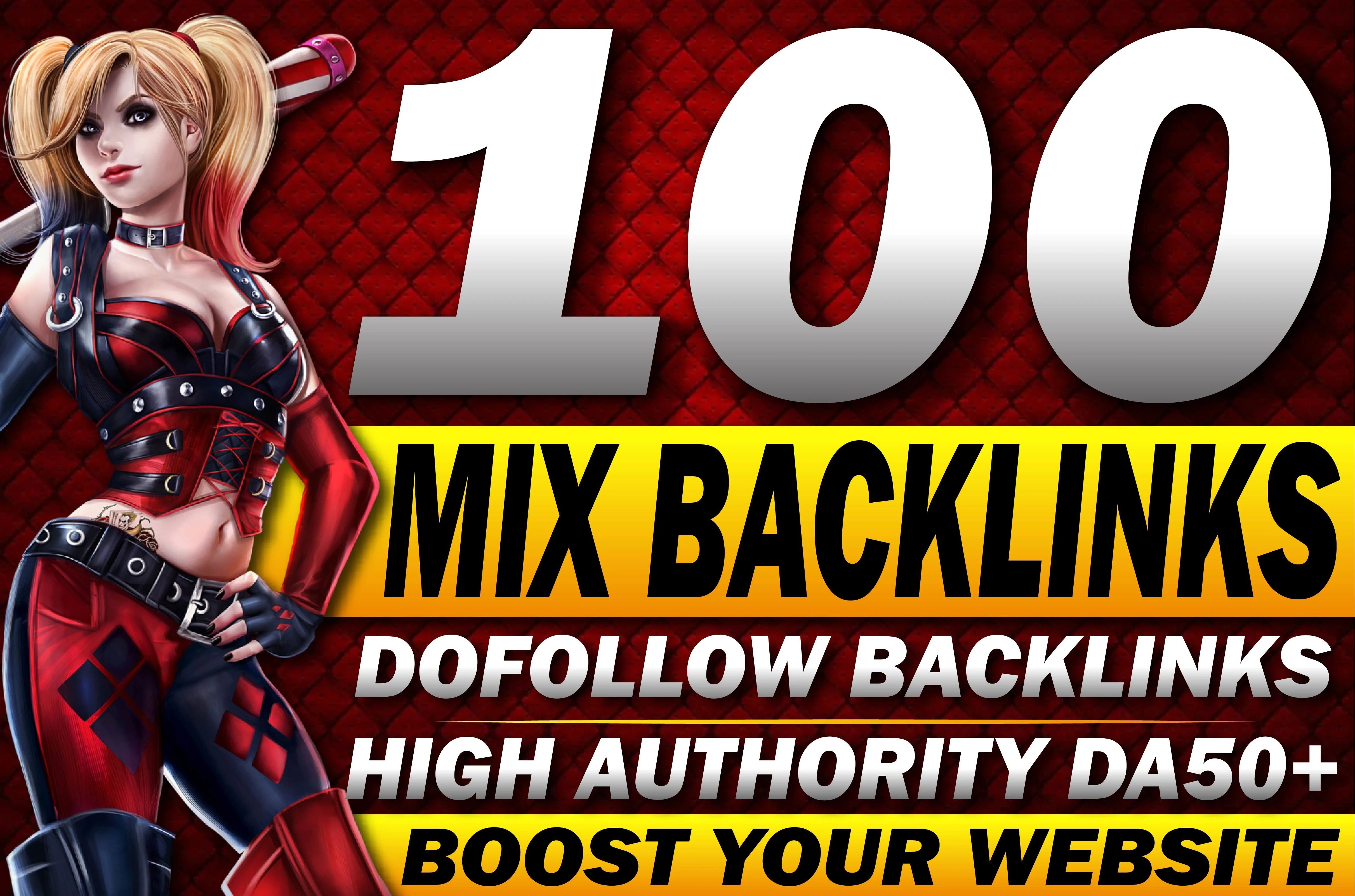 I will Build 100 Dofollow High Quality Mix Seo Backlinks high da pa 
