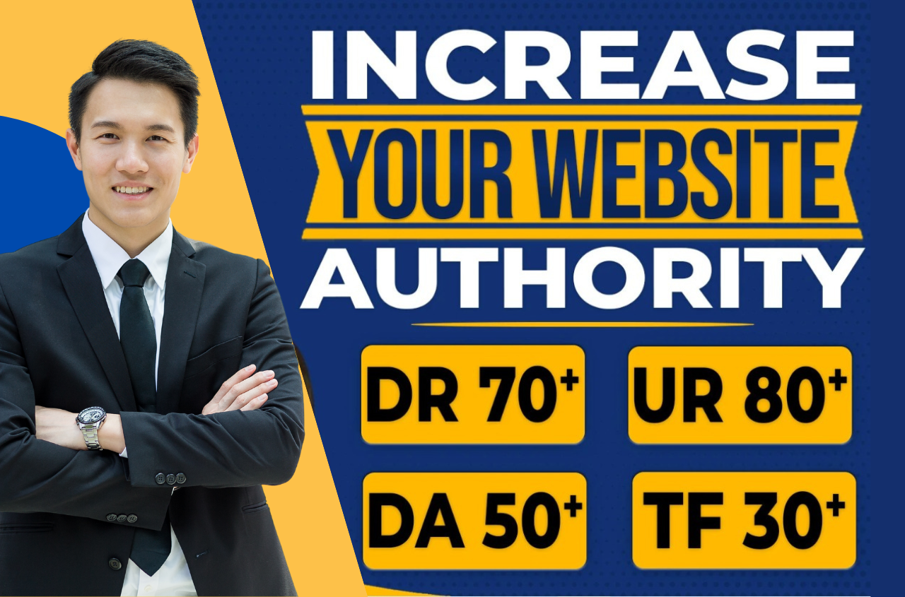 Increase dr Ahrefs domain rating with SEO backlinks