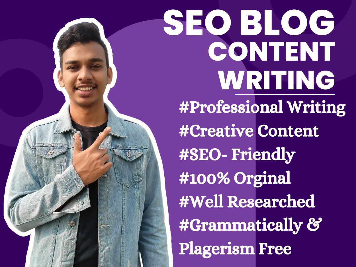 You will get Unique content, blog & articles wit...