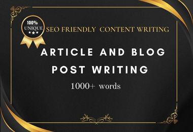 I will manually written SEO-friendly blog post writin...
