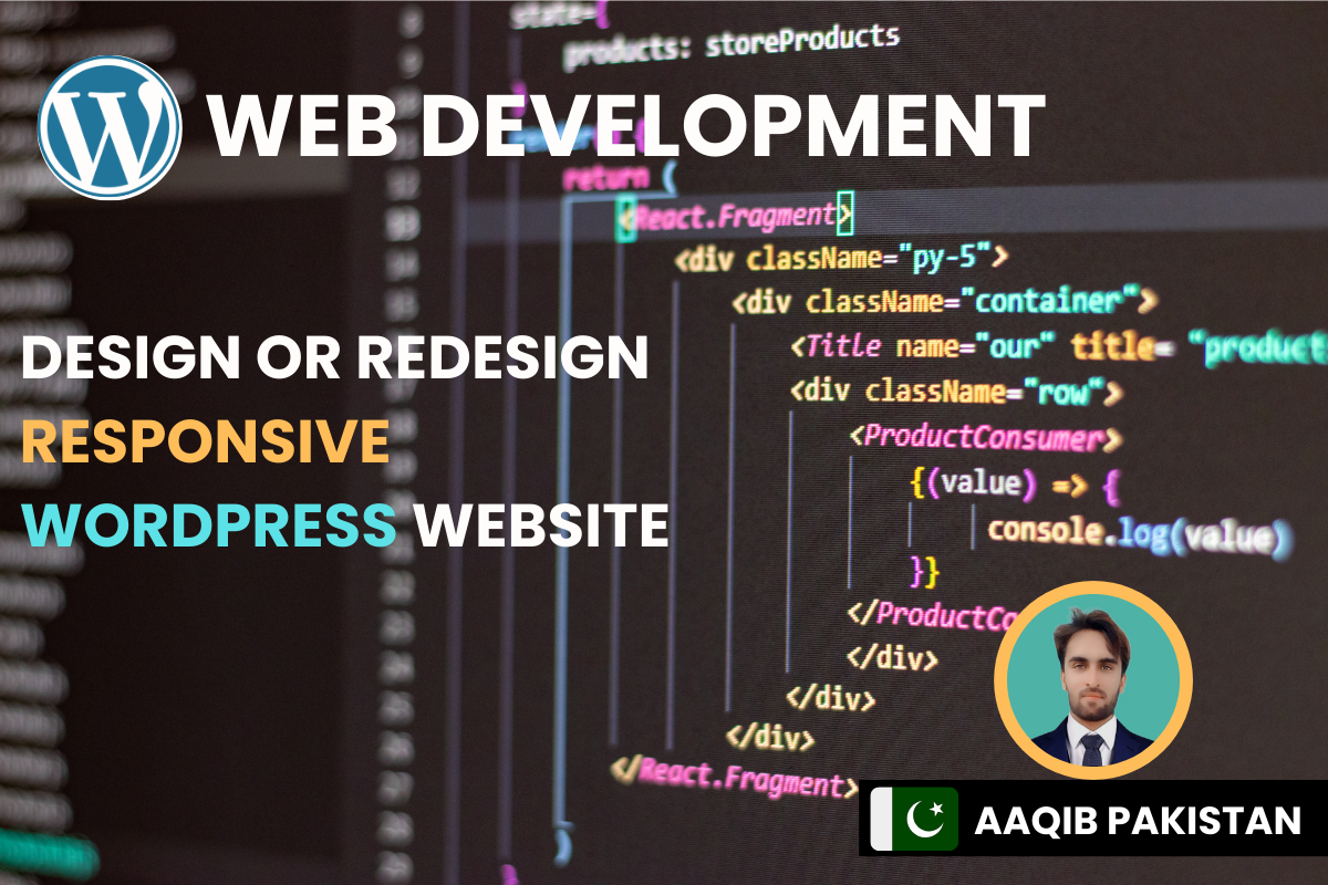 I can develop design or redesign responsive SEO friendly wordpress website