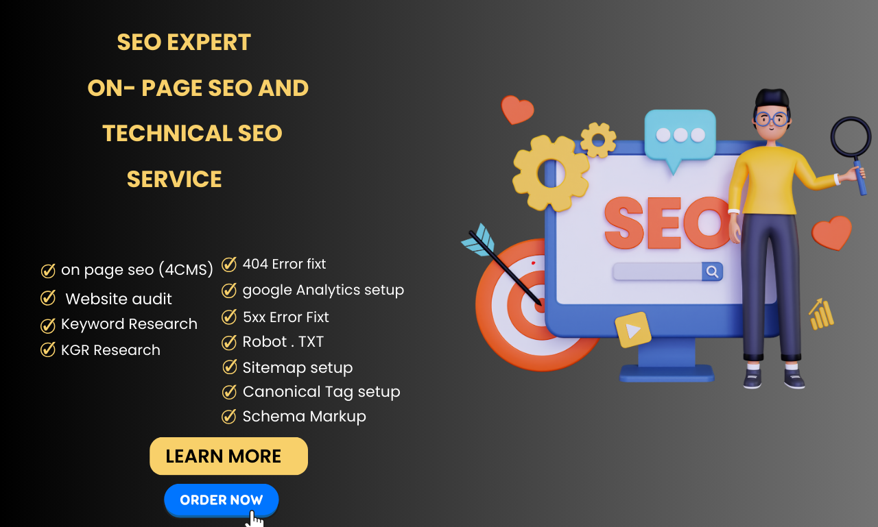 I will provide on-page and technical SEO of WordPress, Shopify, Laravel.