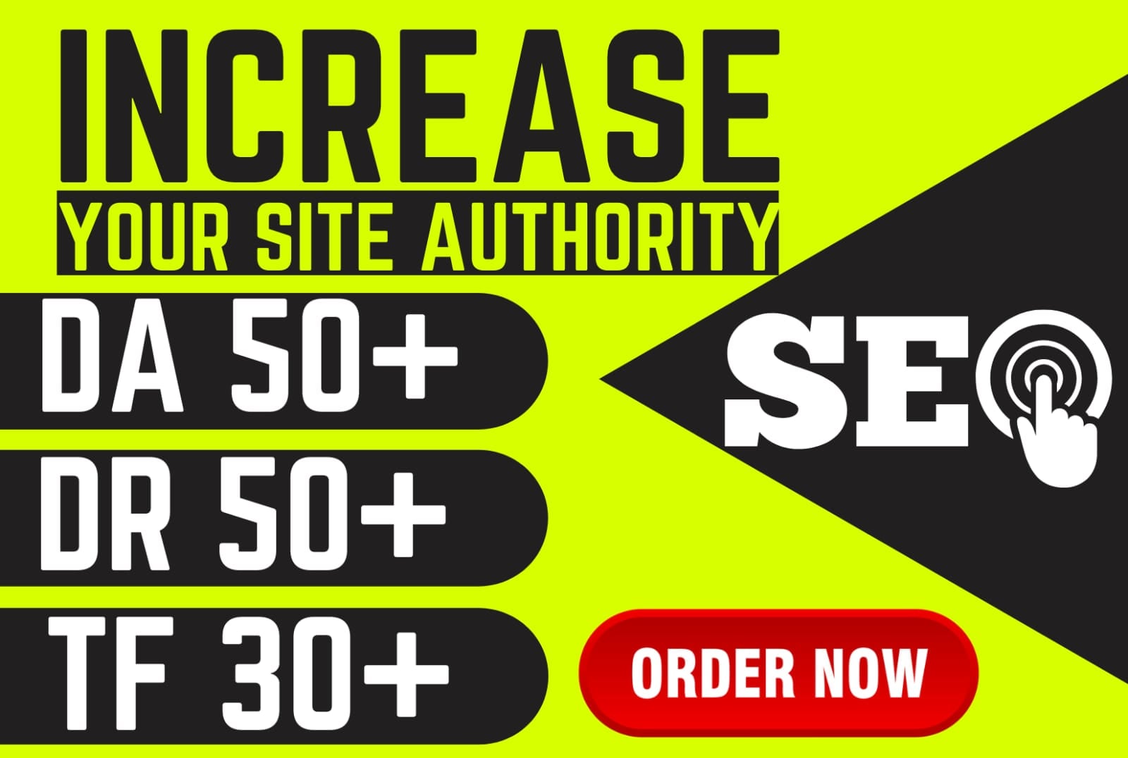 I will Increase DR 50+ DA 50+ and TF 30+ of URL