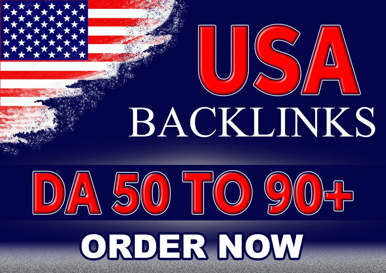 I will do 100 USA backlinks dofollow with high da pa DR tf cf