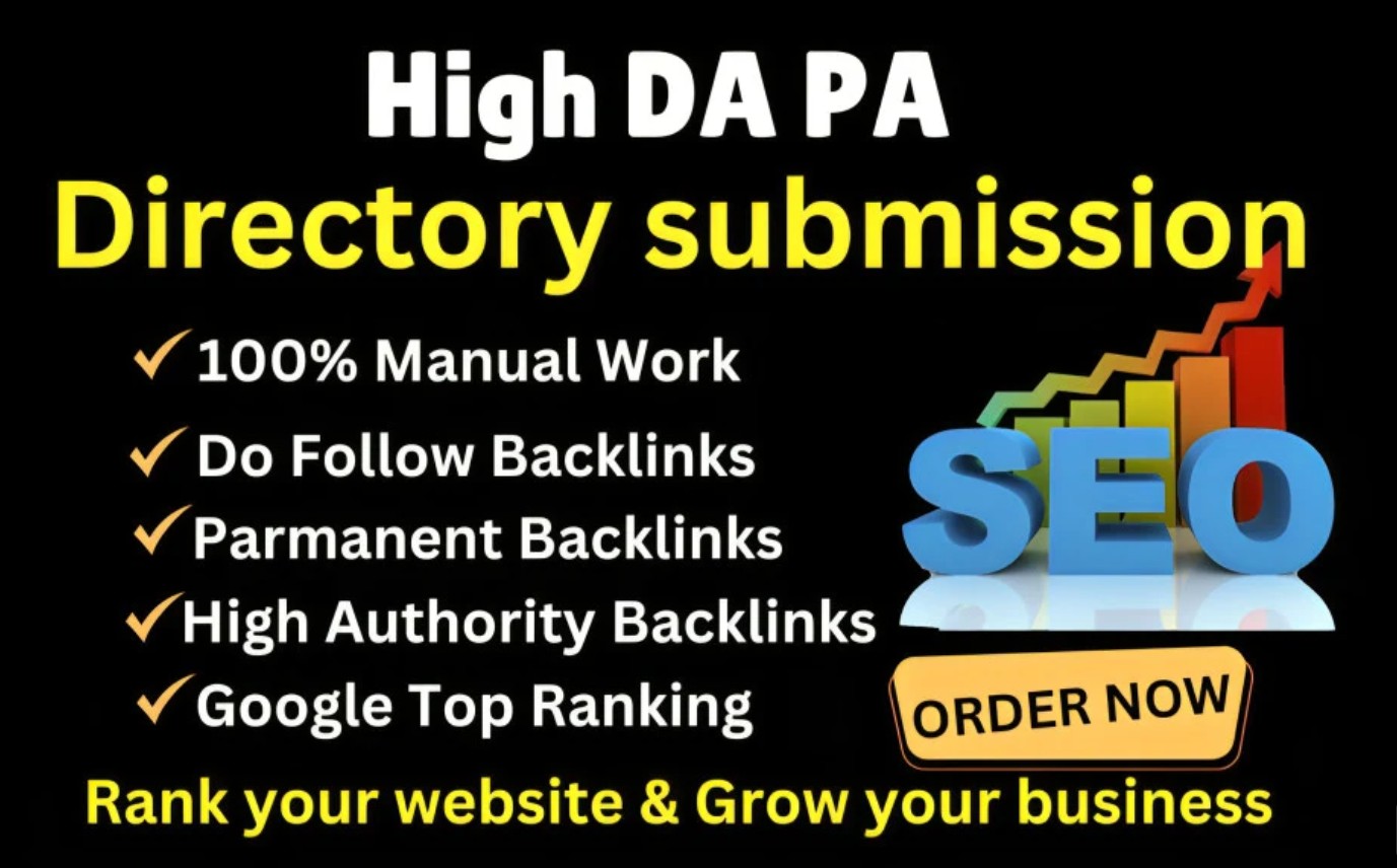 I will create 200 high quality directory submission SEO backlinks