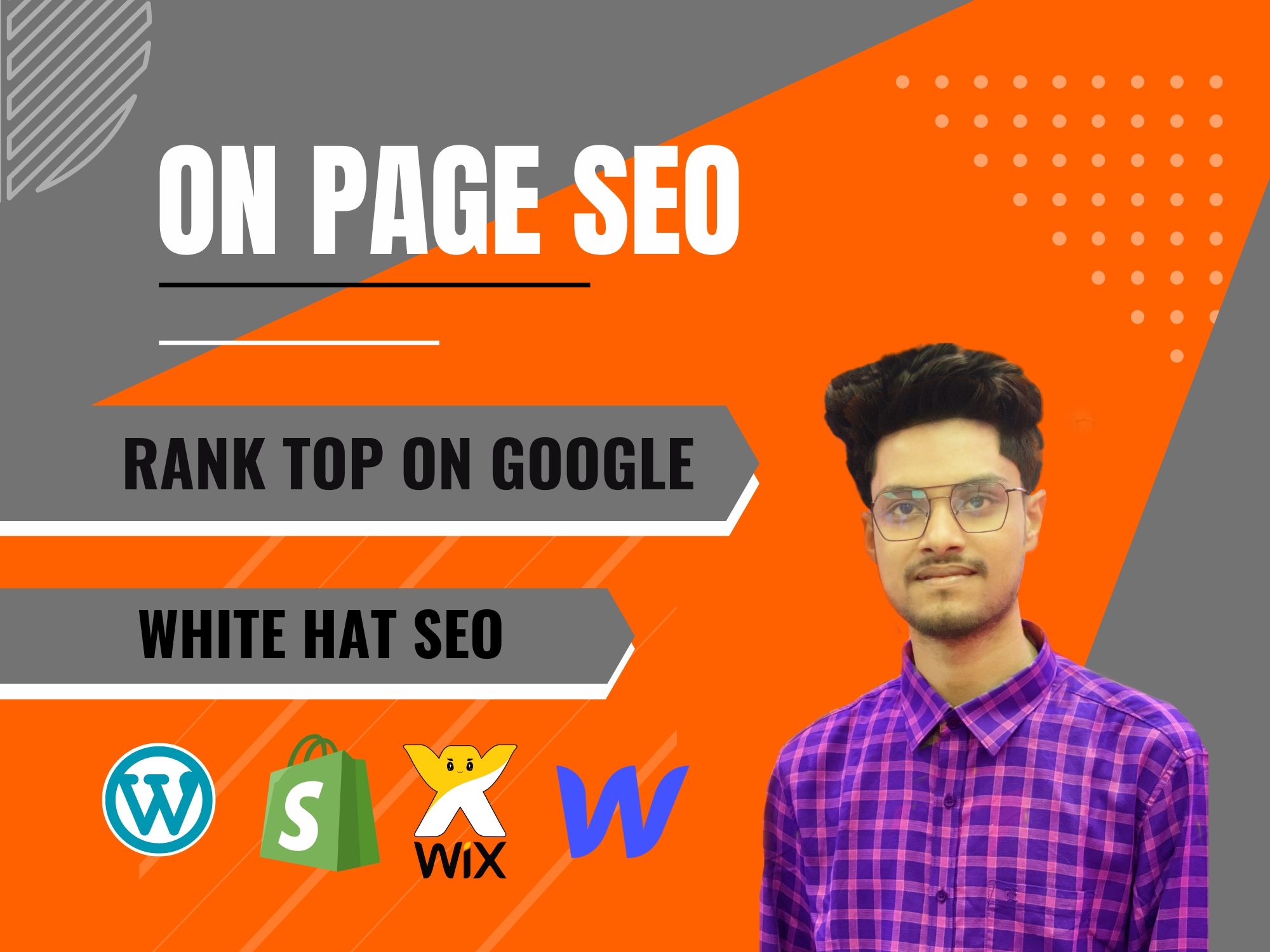 optimize advance onpage SEO for webflow, square space...