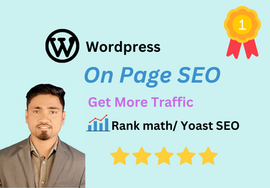 I will do Wordpress on page seo with Yoast SEO 