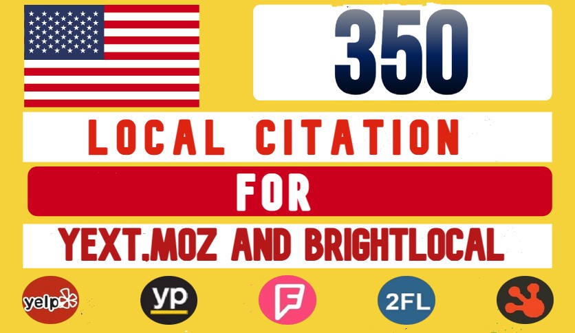 I will do 350 USA powerful local citations and busine...