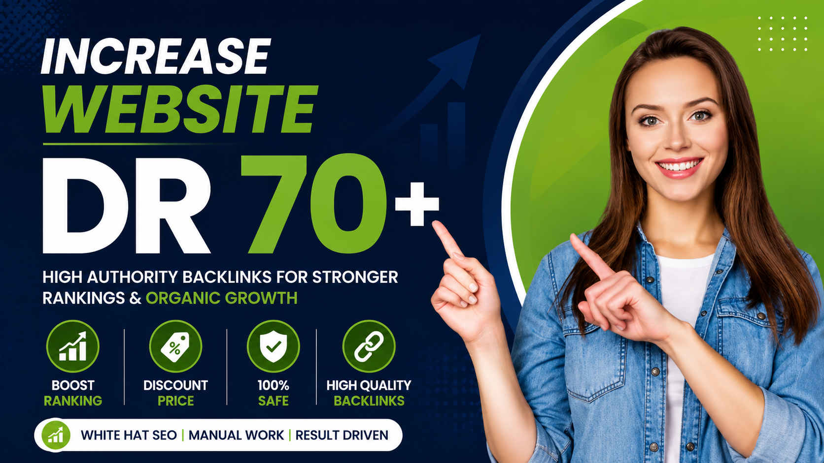 I will increase DR, Domain Rating, Ahrefs DR 70 plus Get DR 70+
