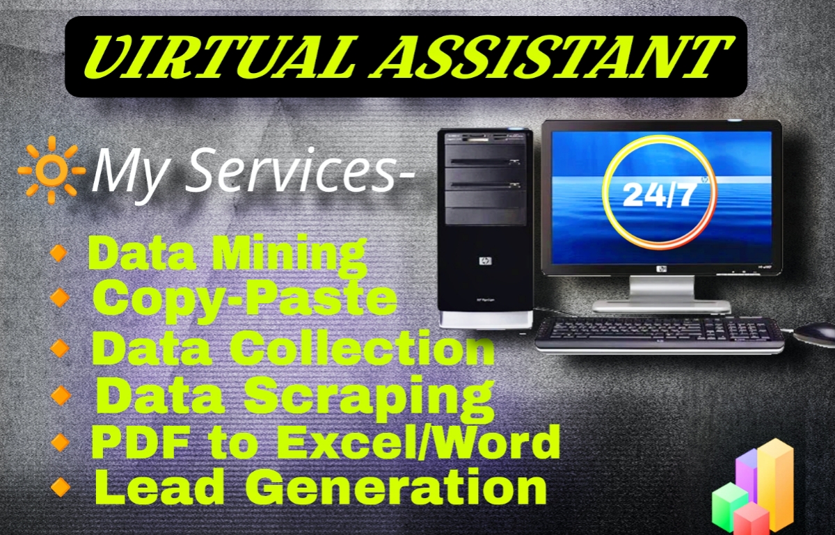 I will do Data Entry, Copy Paste, Web Research and Excel data entry jobs.
