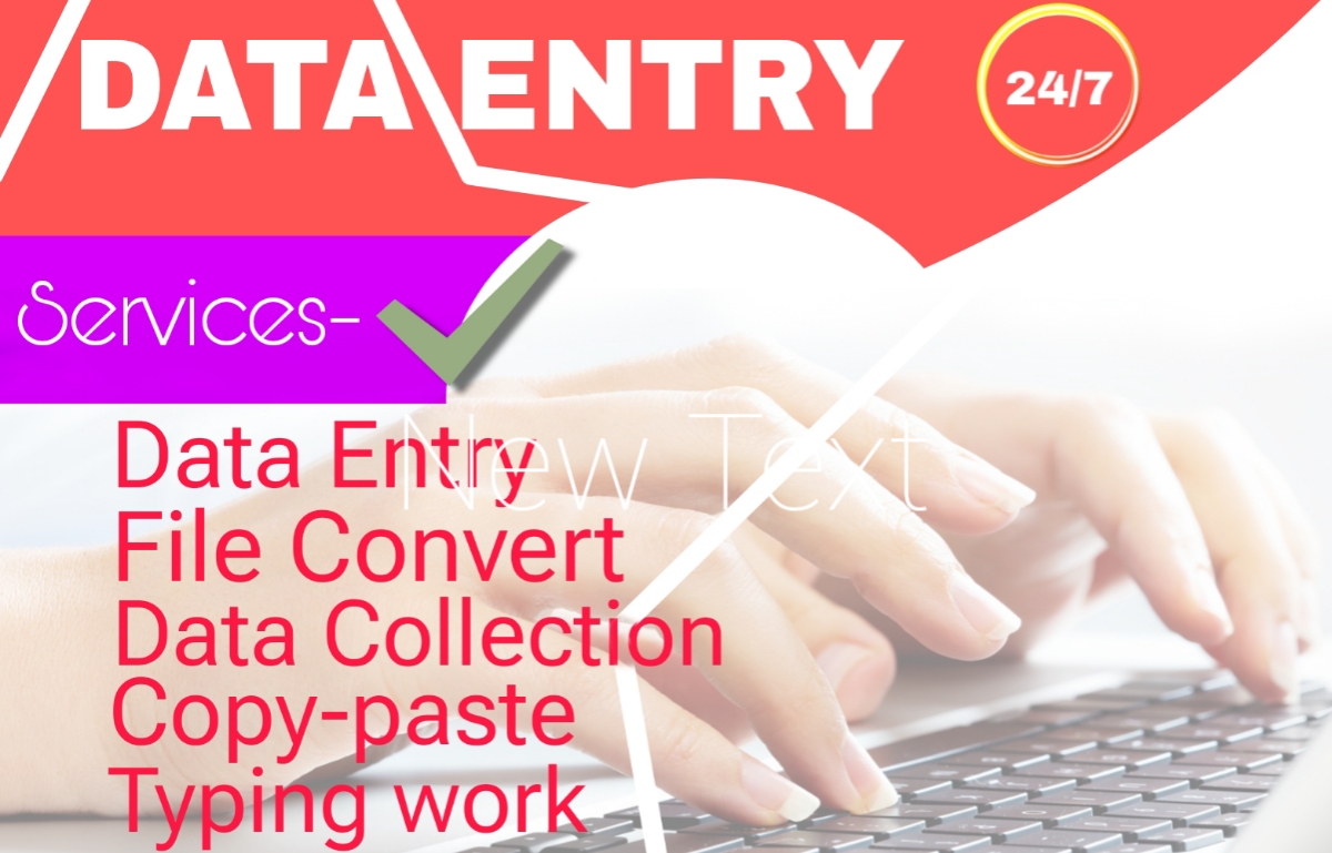 I will do Data Entry, Copy Paste, Web Research and Excel data entry jobs.