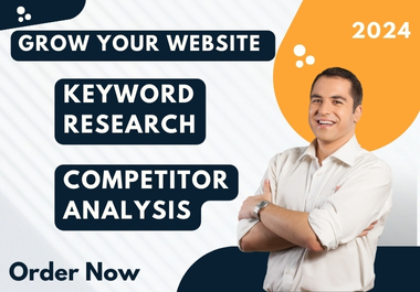 I will provide keyword research and 2 competitor Analysis
