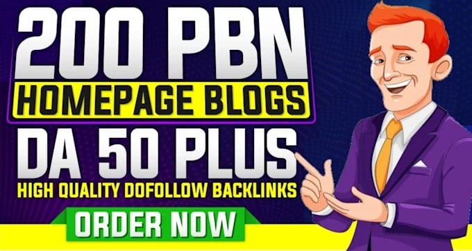 Premium 200 PBN Homepage Backlinks DA 50+ Low OBL Strong SEO Link Building