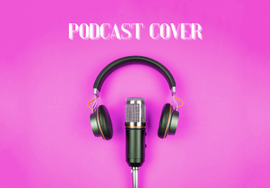 I will design a professional podcast cover art or cover logo