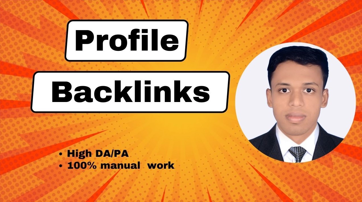 You will get 200 manual profile backlink on high DA w...
