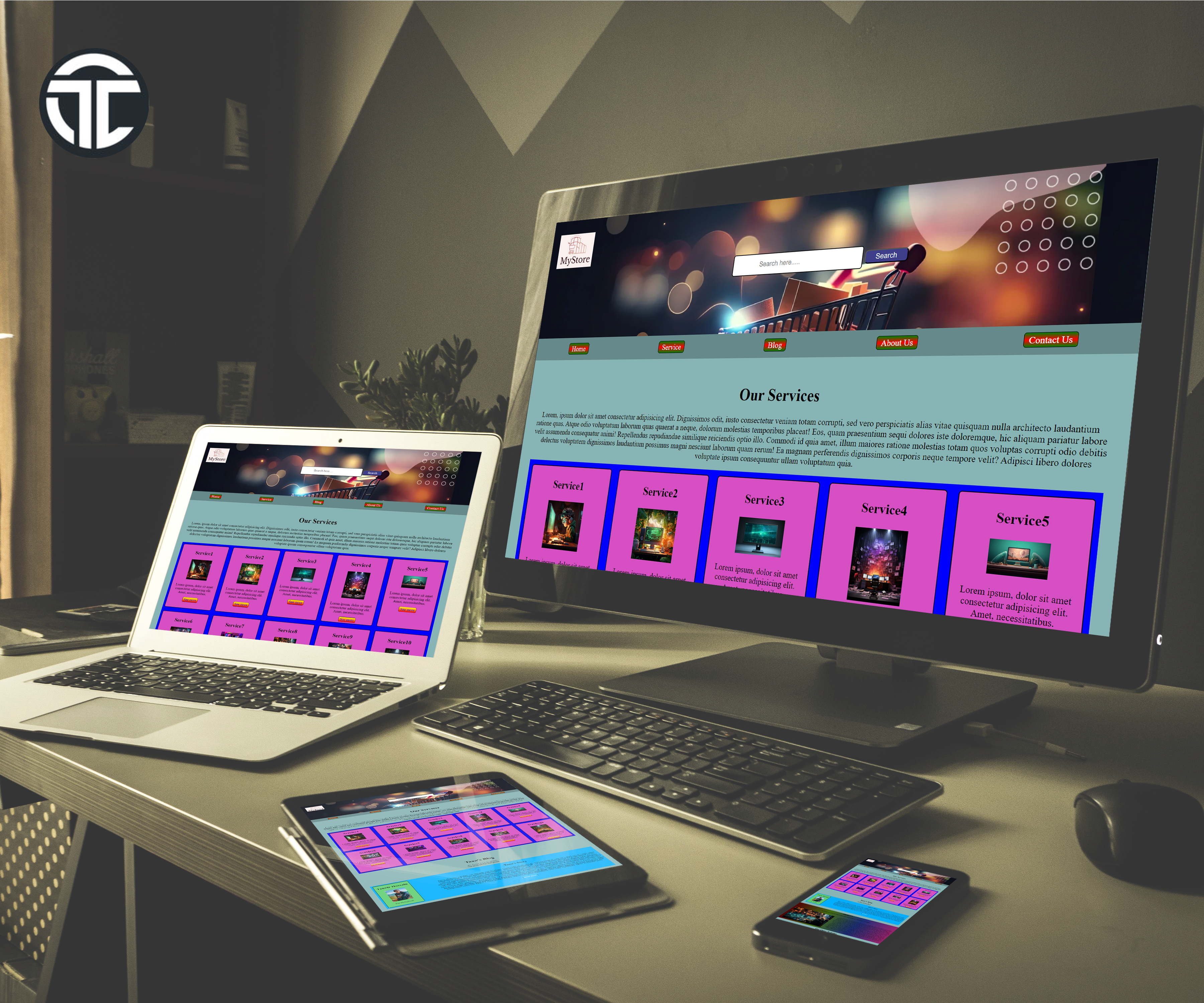 I will Convert PSD TO HTML Responsive Website Using CSS Bootstrap.